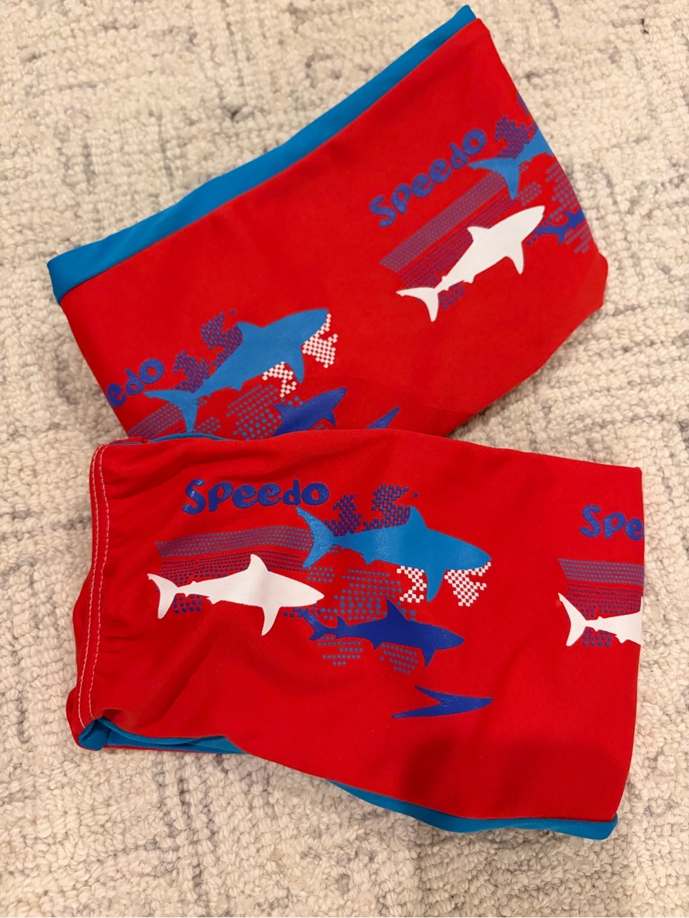Speedo Red Shark Swim Arm Bands (Water Wings)